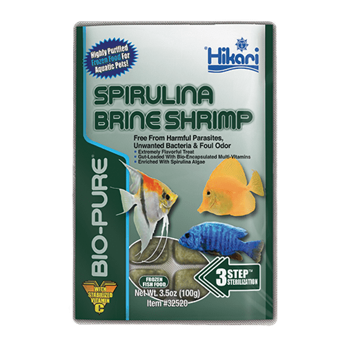 Hikari Frozen Bio-Pure Spirulina Brine Shrimp 3.5oz, 32ct