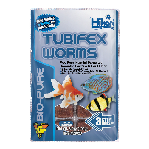 Hikari Frozen Bio-Pure Tubifex Worms 3.5oz, 32ct