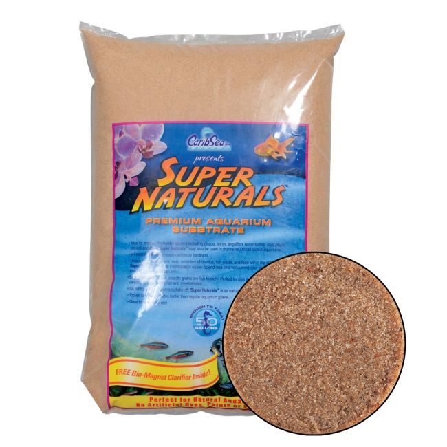 CaribSea Super Natural Aquascapes Aquarium Sand - Sunset Gold