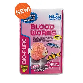 Hikari Frozen Bio-Pure Blood Worms Mini Cubes 1.58oz
