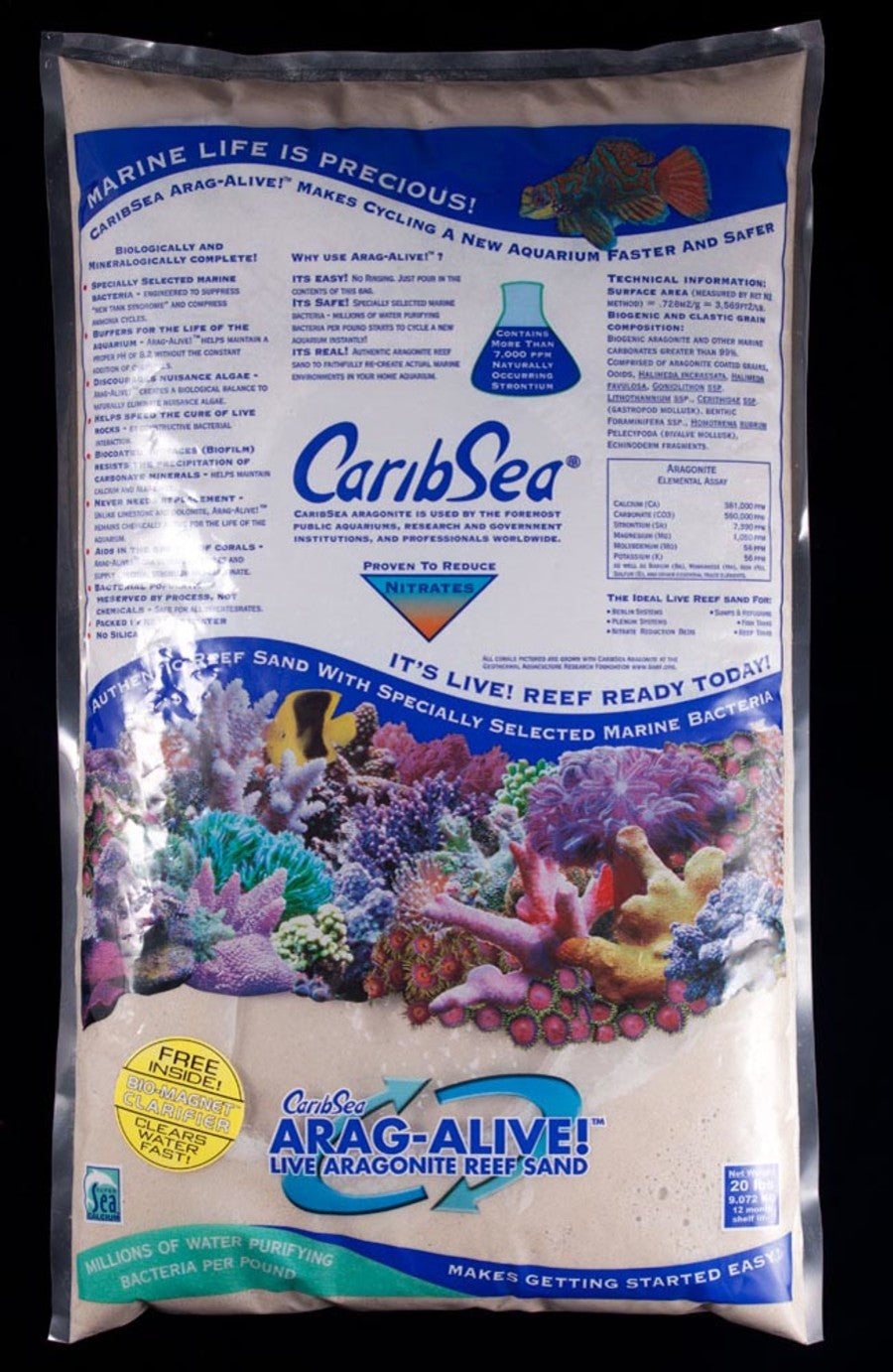 CaribSea Arag-Alive Bahamas Oolite 20lb