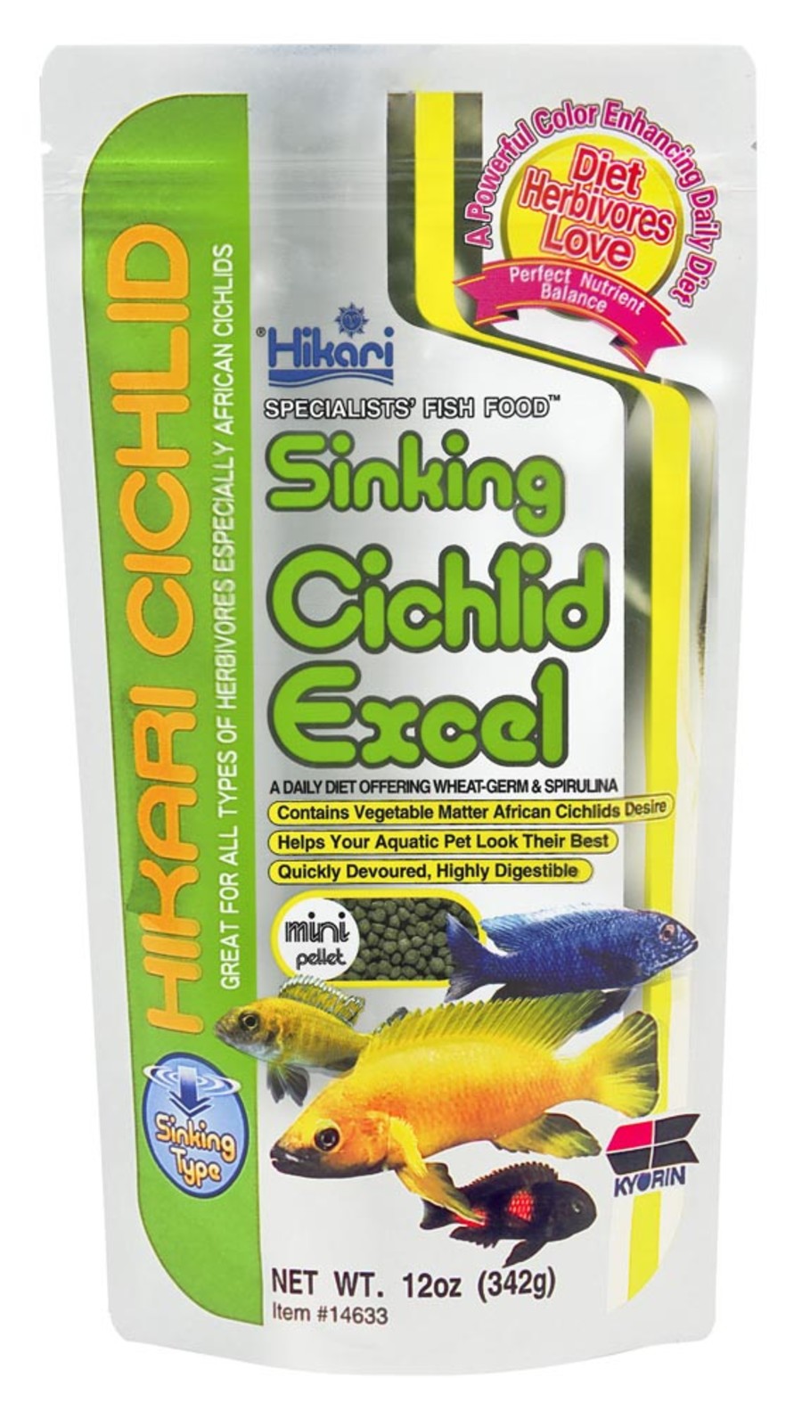 Hikari Pelleted Sinking Cichlid Excel Mini