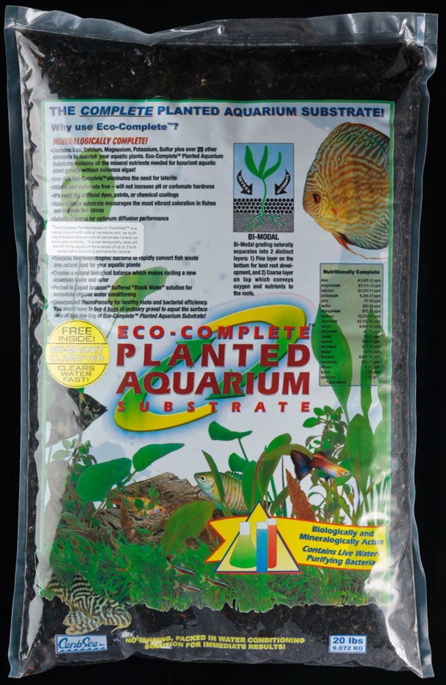 CaribSea Eco-Complete Planted Aquarium Black