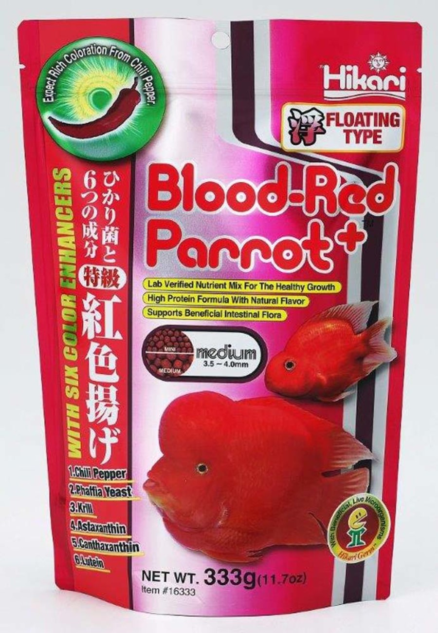 Hikari Pelleted Blood Red Parrot+ Medium 11.7oz