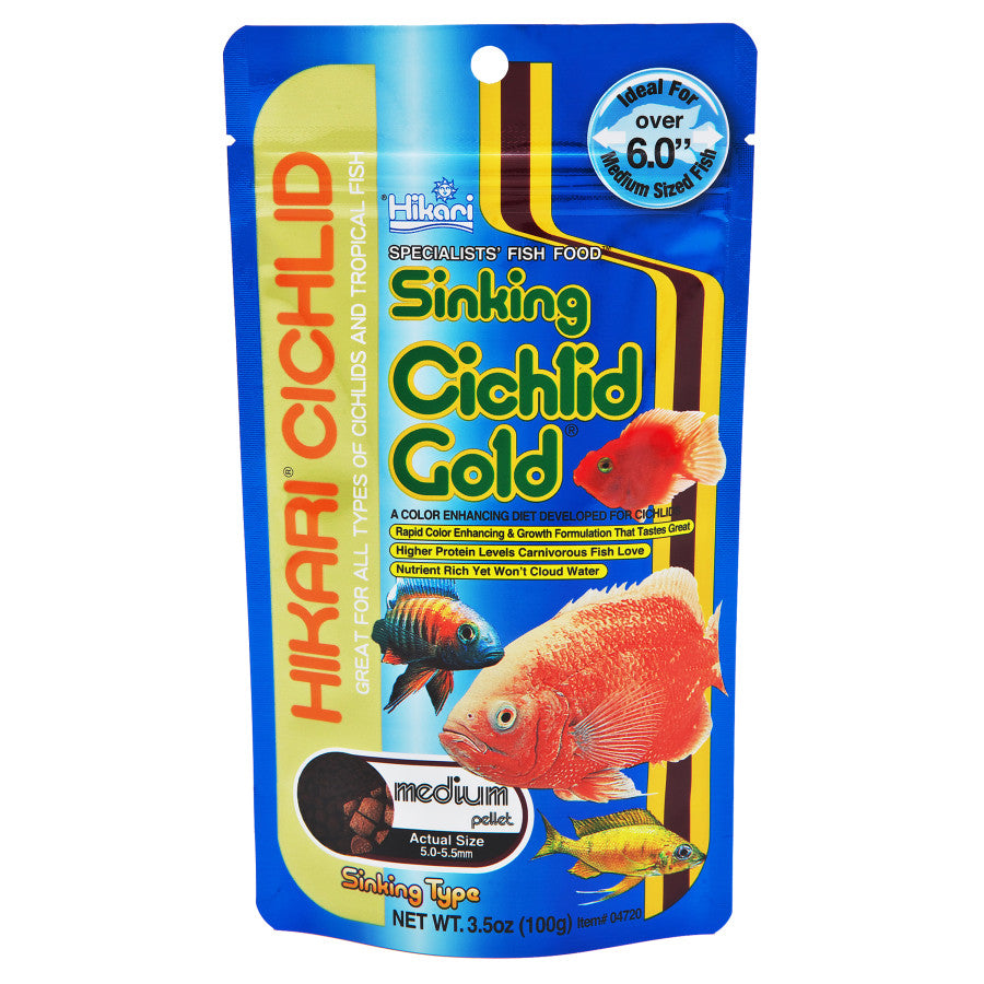 Hikari Pelleted Sinking Cichlid Gold Medium