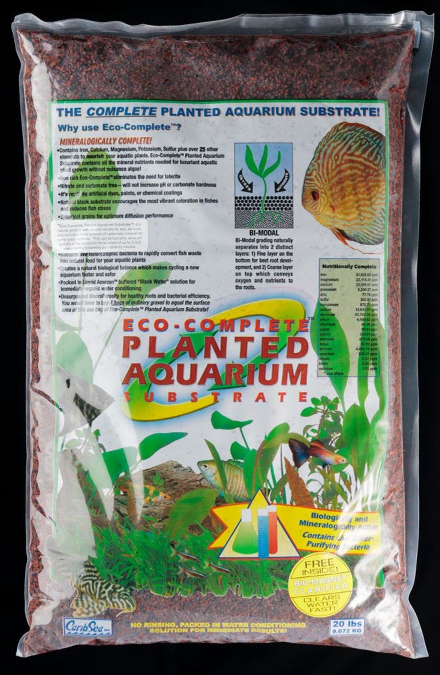 CaribSea Eco-Complete Planted Aquarium Red 20lb