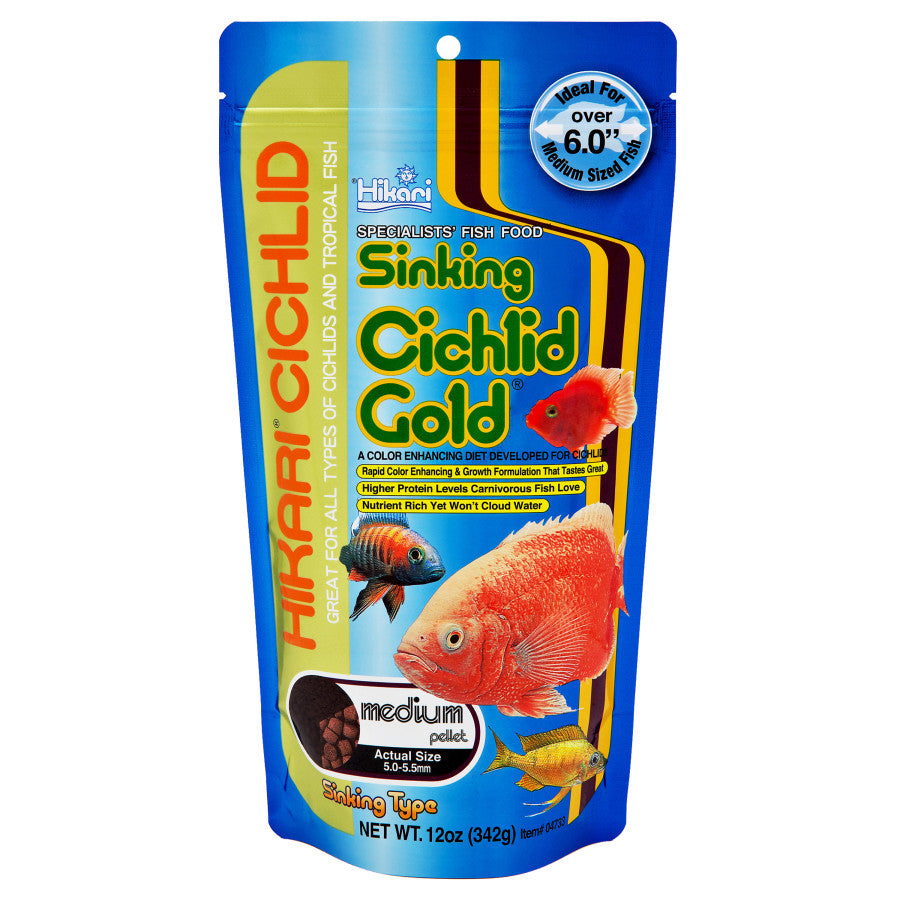 Hikari Pelleted Sinking Cichlid Gold Medium
