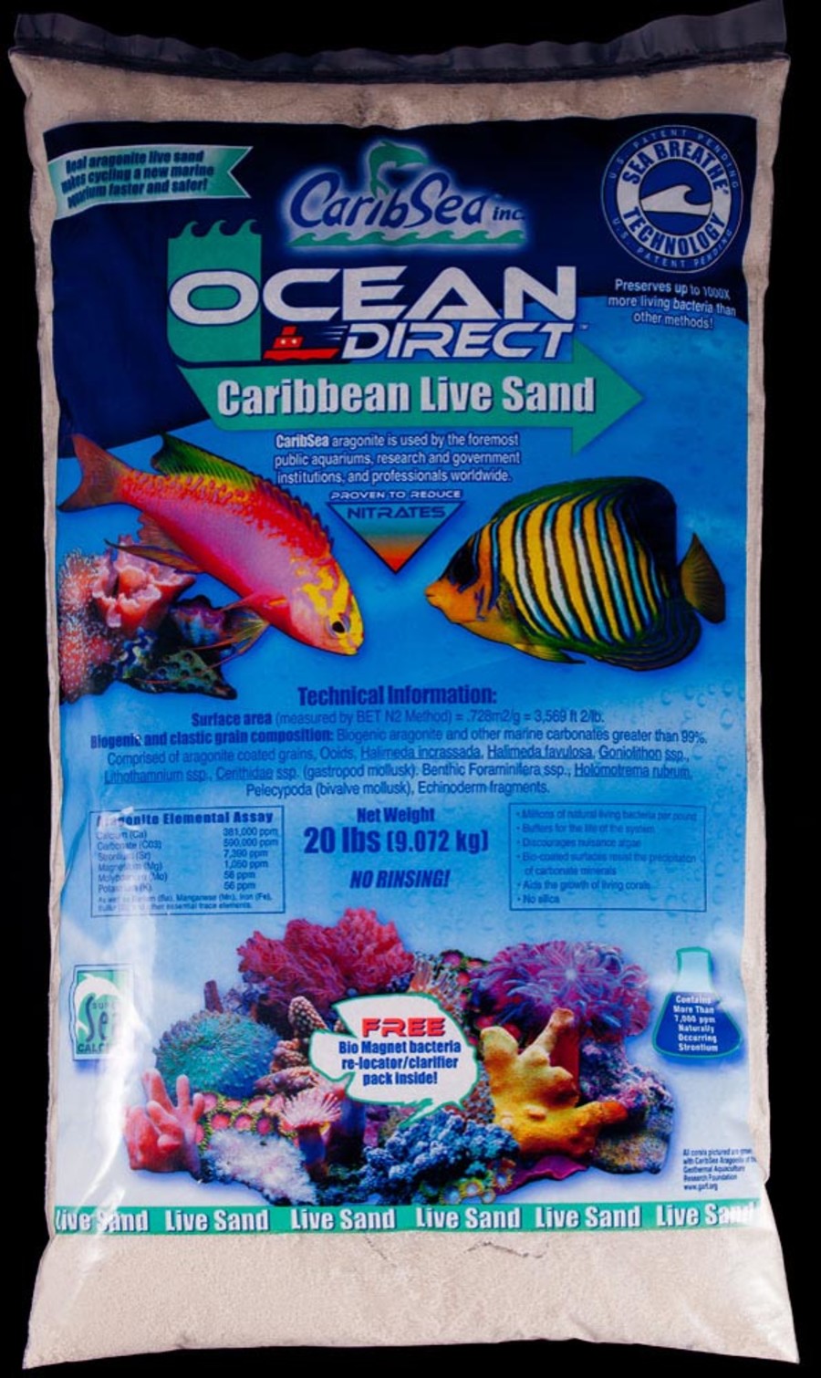 CaribSea Ocean Direct Oolite Live Sand