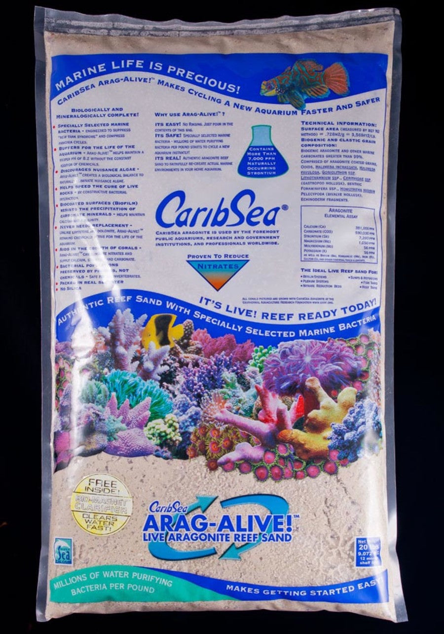 CaribSea Arag-Alive Bimini Pink Aquarium Substrate 20lb